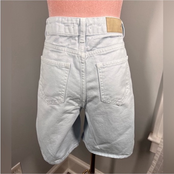 EUC Nasty Gal High Waisted Longline Denim Mom Shorts - Picture 9 of 12